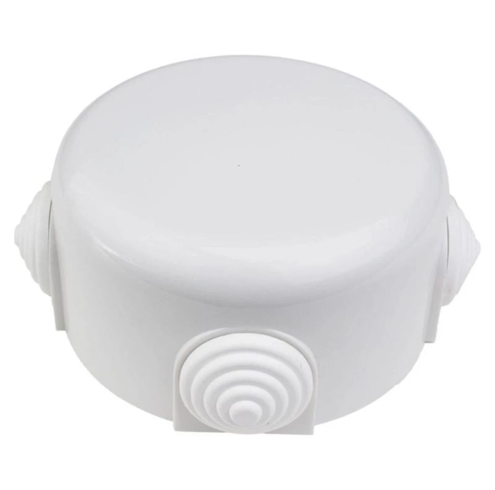 Коробка распределительная Bironi 90 мм, 4 кабельных ввода в комплекте, корпус - АБС-пластик, цвет - белый R1-523-21-K