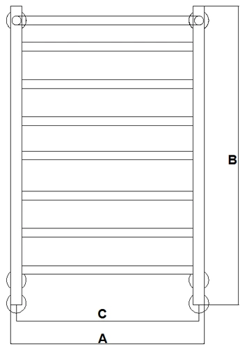 Полотенцесушитель нержавеющий ТЕРМИНУС КЛАССИК лесенка 400х600 Ду25 резьбовое присоединение 1/2″ нижнее подключение Полотенцесушитель нержавеющий ТЕРМИНУС КЛАССИК лесенка 400х600 Ду25 резьбовое присоединение 1/2″ нижнее подключение