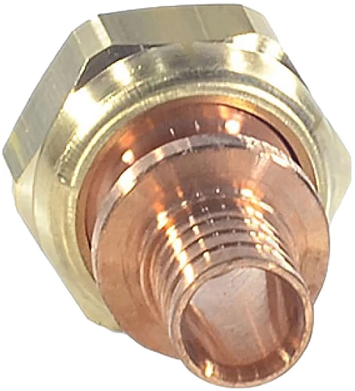 Переходник аксиальный РЕХАУ Rautitan RX+ Дн16хG 1/2″ Ру10 для труб из сшитого полиэтилена с накидной гайкой, корпус- бронза 14563353001