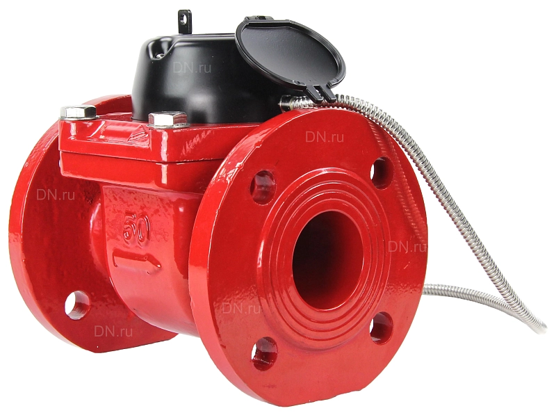 Счетчик воды Декаст СТВУ-50 ДГ1 Ду50 Ру16 турбинный, фланцевый, импульсный, до 120°С, L=200 мм